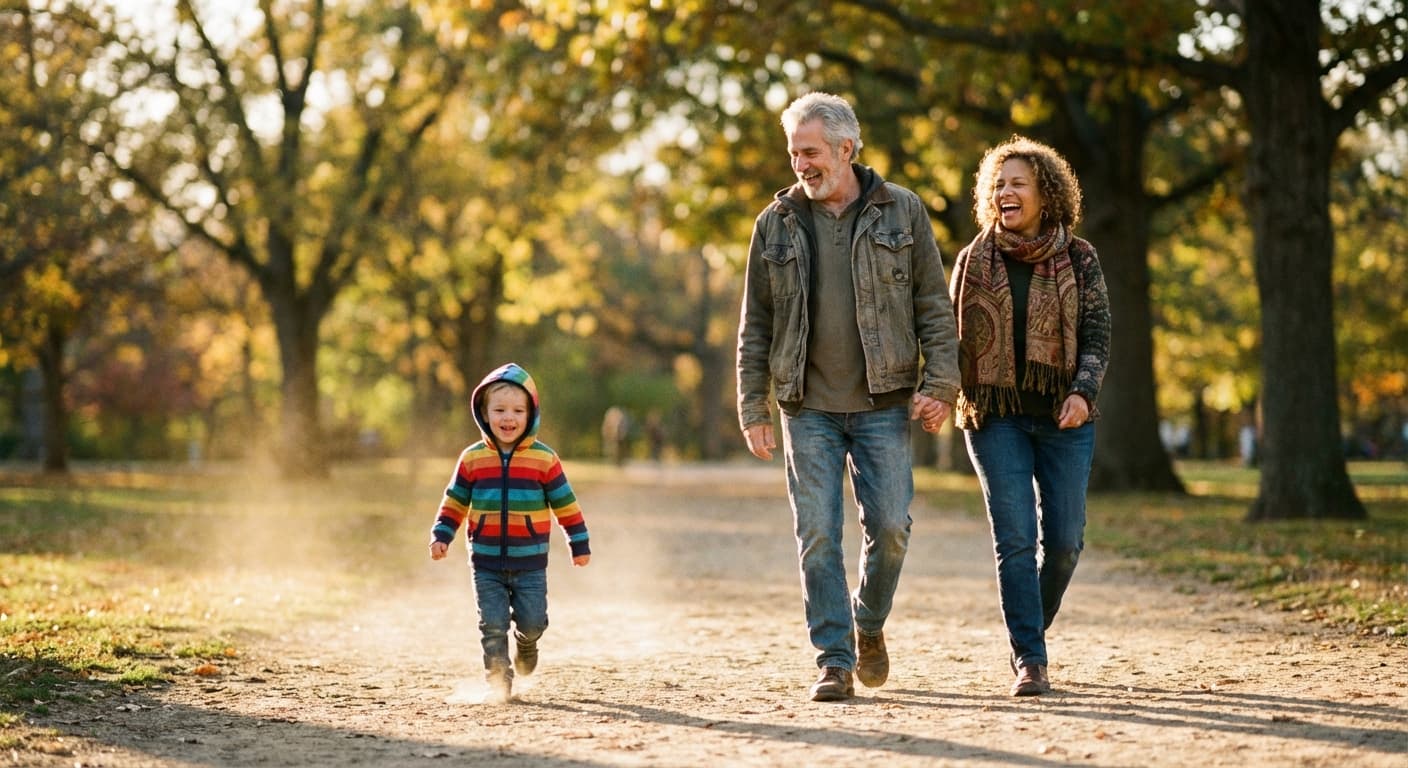 Senior couple reviewing life insurance options
